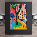 Artronauts Glass Print Playful Garden Story- Abstract Tempered Glass Wall Art