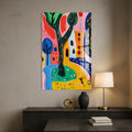 Artronauts Glass Print Playful Garden Story- Abstract Tempered Glass Wall Art