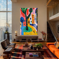 Artronauts Glass Print Playful Garden Story- Abstract Tempered Glass Wall Art