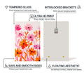 Artronauts Glass Print Blooming Field- Abstract Tempered Glass Wall Art