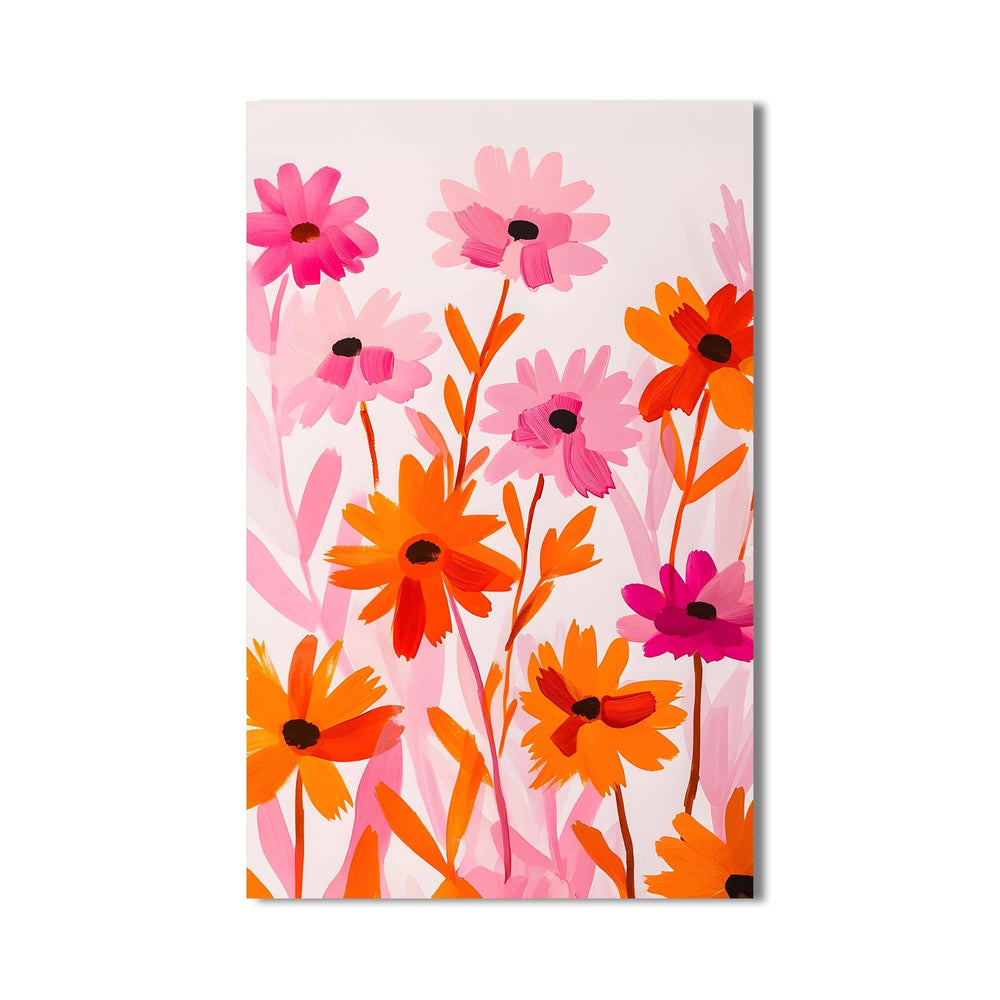 Artronauts Glass Print Blooming Field- Abstract Tempered Glass Wall Art