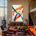 Artronauts Glass Print Swirl Strokes - Abstract Tempered Glass Wall Art