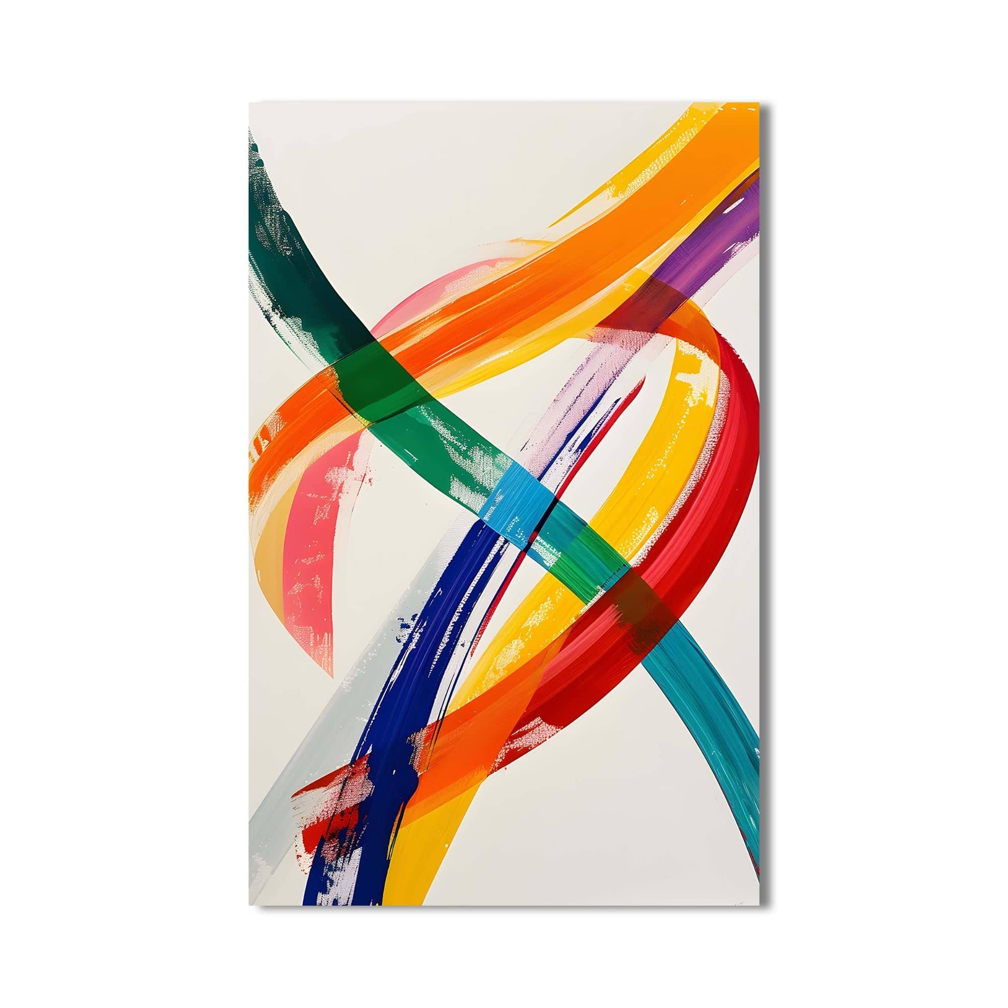 Artronauts Glass Print Swirl Strokes - Abstract Tempered Glass Wall Art