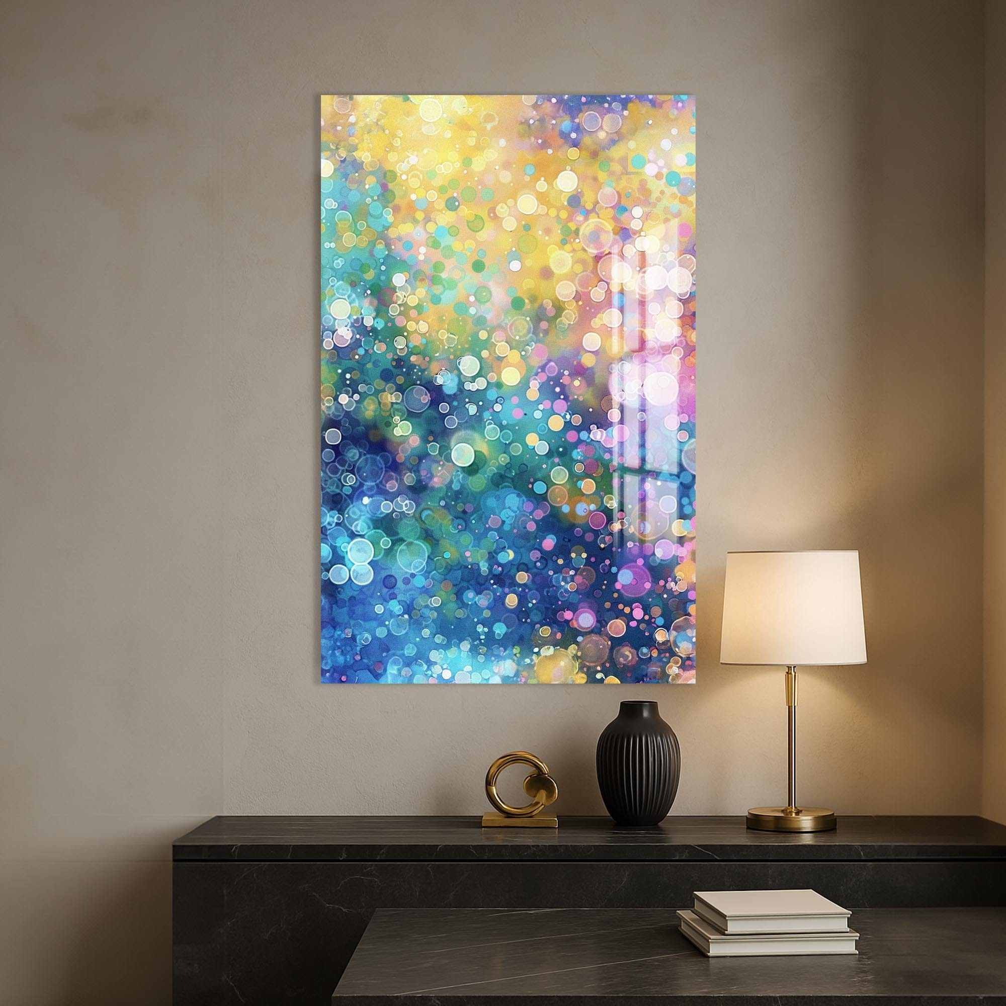Artronauts Glass Print Aurora Dream Glow- Abstract Tempered Glass Wall Art