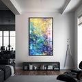Artronauts Glass Print S | 72x46 cm | 28.3"x18.1" / Black Aurora Dream Glow- Abstract Tempered Glass Wall Art