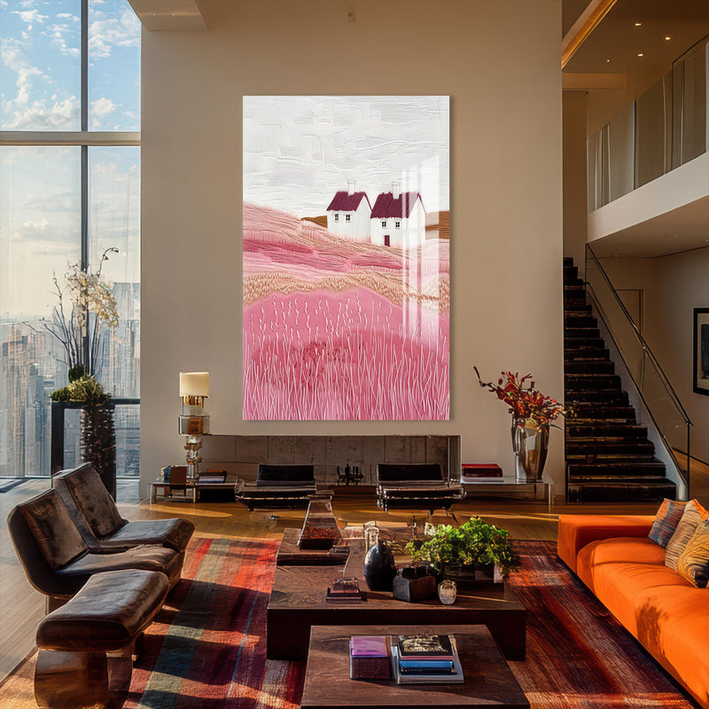Artronauts Glass Print Soft Meadow- Abstract Tempered Glass Wall Art