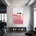 Artronauts Glass Print S | 72x46 cm | 28.3"x18.1" / White Soft Meadow- Abstract Tempered Glass Wall Art