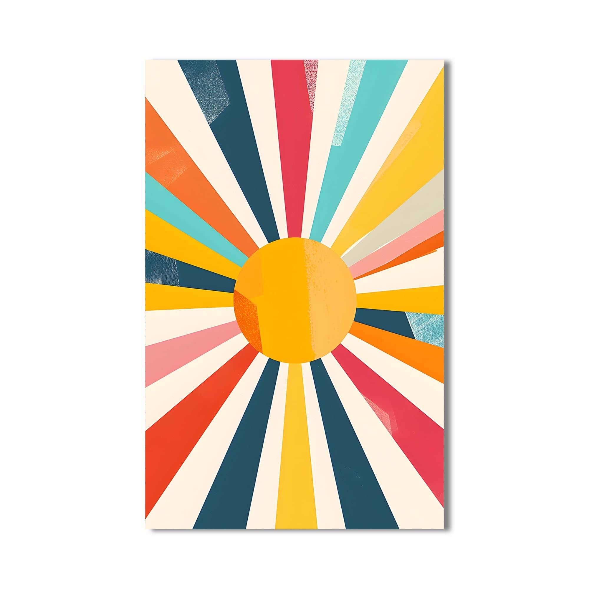 Artronauts Glass Print Abstract Sunburst- Tempered Glass Wall Art