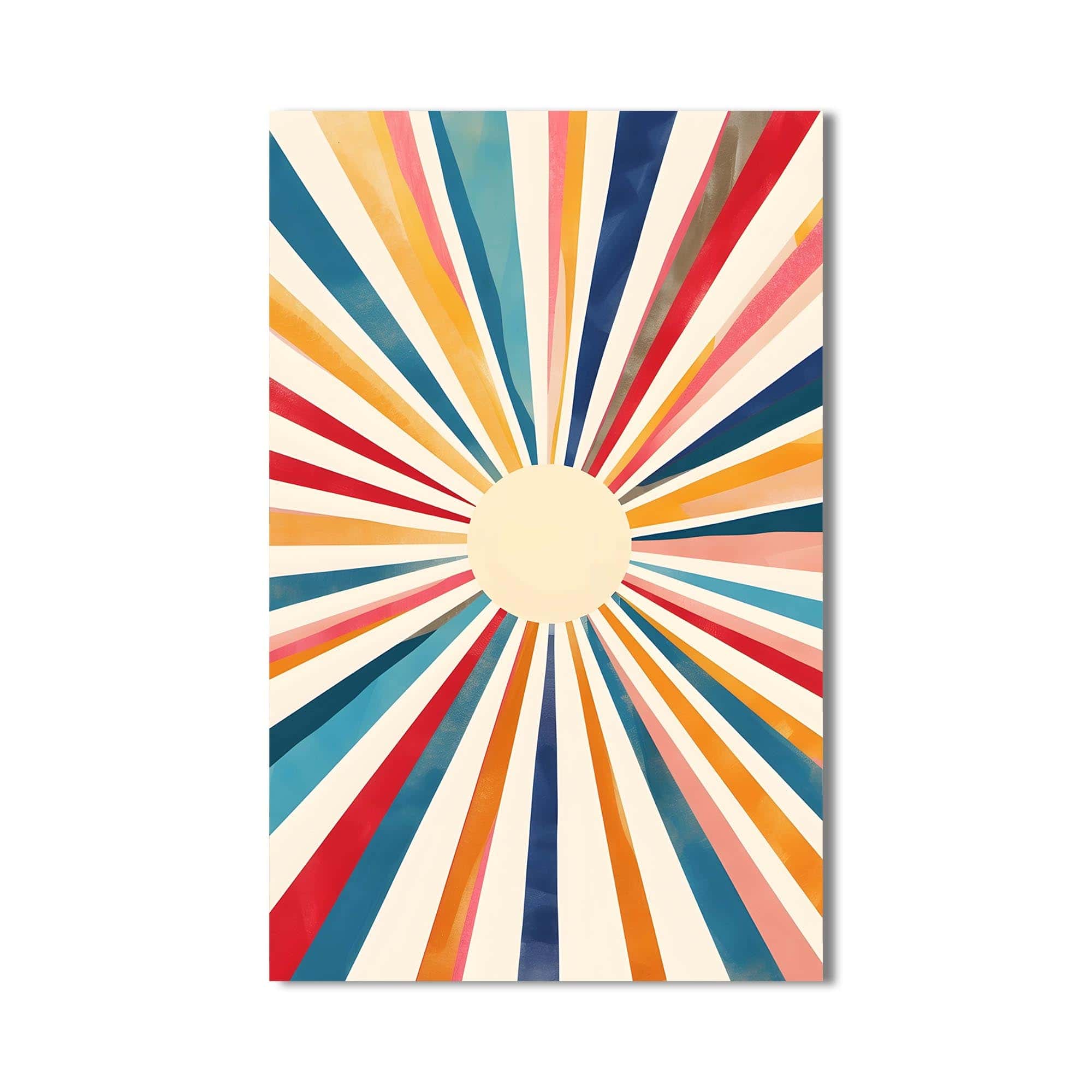 Artronauts Glass Print Sunburst Classic- Abstract Tempered Glass Wall Art
