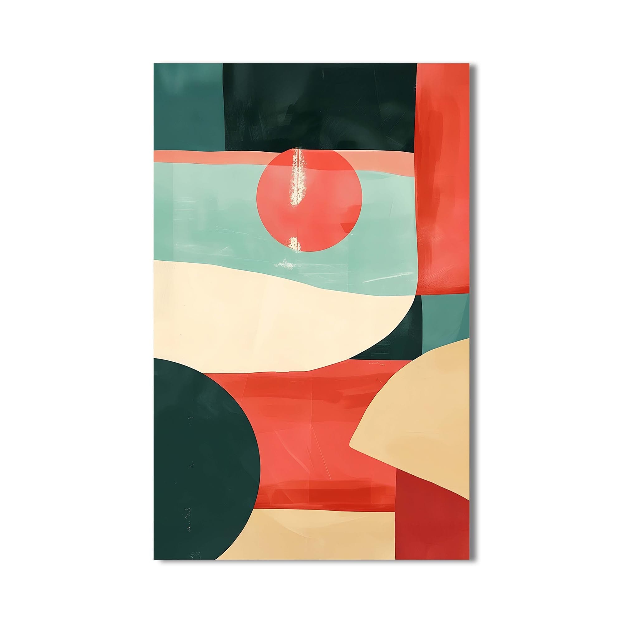 Artronauts Glass Print Abstract Horizon Shapes- Tempered Glass Wall Art