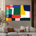 Artronauts Glass Print Colour Patch Harmony - Abstract Tempered Glass Wall Art