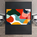 Artronauts Glass Print Flowing Colour Shapes - Abstract Tempered Glass Wall Art