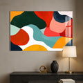 Artronauts Glass Print Flowing Colour Shapes - Abstract Tempered Glass Wall Art