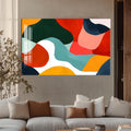 Artronauts Glass Print Flowing Colour Shapes - Abstract Tempered Glass Wall Art