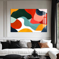 Artronauts Glass Print Flowing Colour Shapes - Abstract Tempered Glass Wall Art