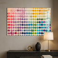 Artronauts Glass Print Pastel Dot Spectrum - Abstract Tempered Glass Wall Art