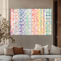 Artronauts Glass Print Light Pastel Mosaic - Abstract Tempered Glass Wall Art