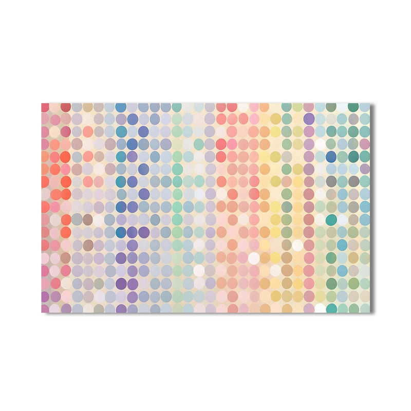 Artronauts Glass Print Light Pastel Mosaic - Abstract Tempered Glass Wall Art