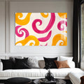 Artronauts Glass Print Playful Swirl Breeze - Abstract Tempered Glass Wall Art