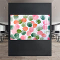 Artronauts Glass Print Soft Watercolour Circles - Abstract Tempered Glass Wall Art
