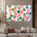 Artronauts Glass Print Soft Watercolour Circles - Abstract Tempered Glass Wall Art