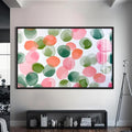 Artronauts Glass Print S | 72x46 cm | 28.3"x18.1" / Black Soft Watercolour Circles - Abstract Tempered Glass Wall Art