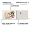 Artronauts Glass Print Fluid Harmony Wave - Abstract Tempered Glass Wall Art