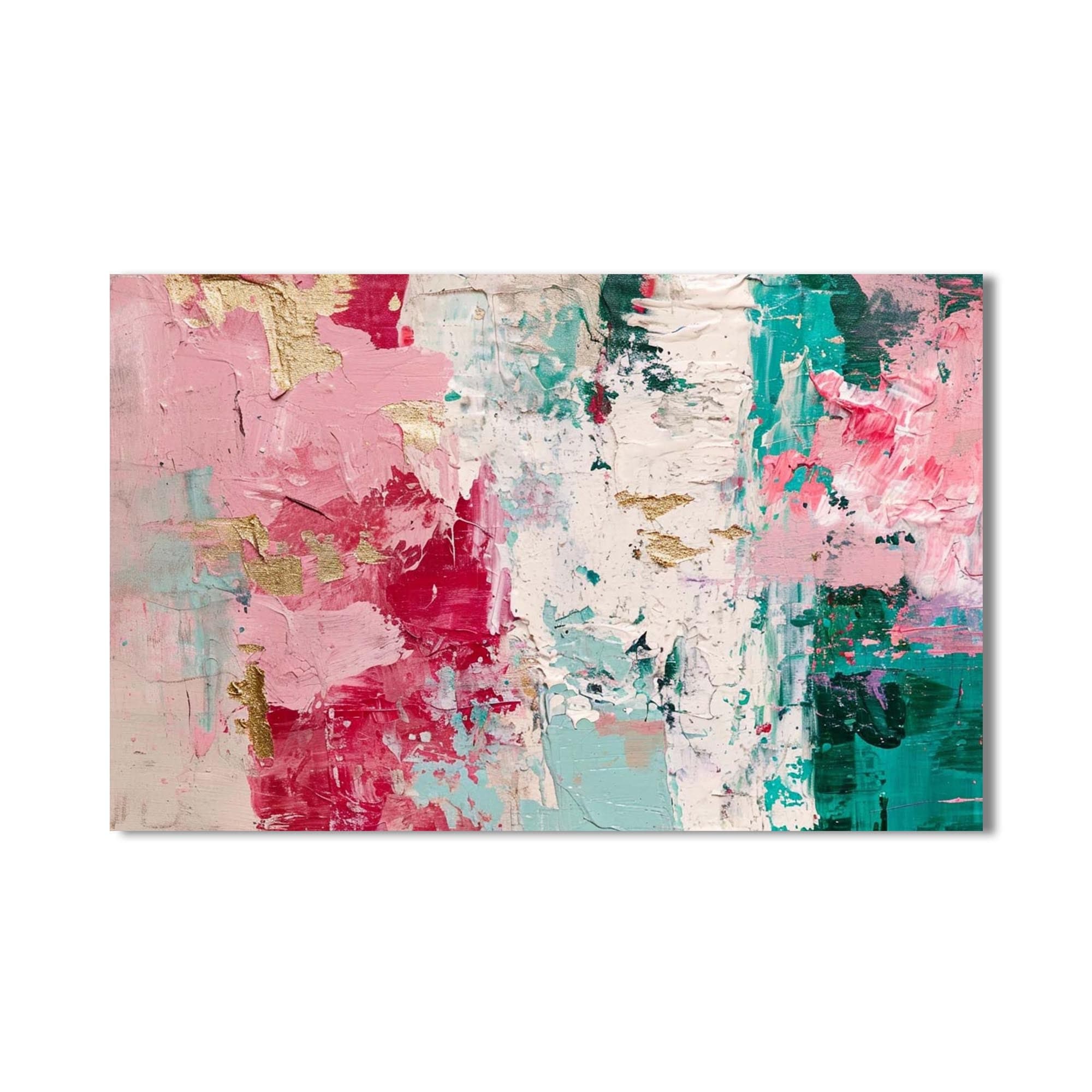 Artronauts Glass Print Pastel Texture Blend - Abstract Tempered Glass Wall Art