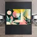 Artronauts Glass Print Tropical Geo Shapes - Abstract Tempered Glass Wall Art