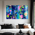 Artronauts Glass Print Neon Dream Burst - Abstract Tempered Glass Wall Art