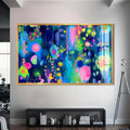 Artronauts Glass Print S | 72x46 cm | 28.3"x18.1" / Gold Neon Dream Burst - Abstract Tempered Glass Wall Art