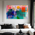 Artronauts Glass Print Sunlit City Lines – Abstract Tempered Glass Wall Art