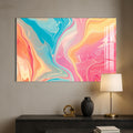Artronauts Glass Print Pastel Drift – Abstract Tempered Glass Wall Art