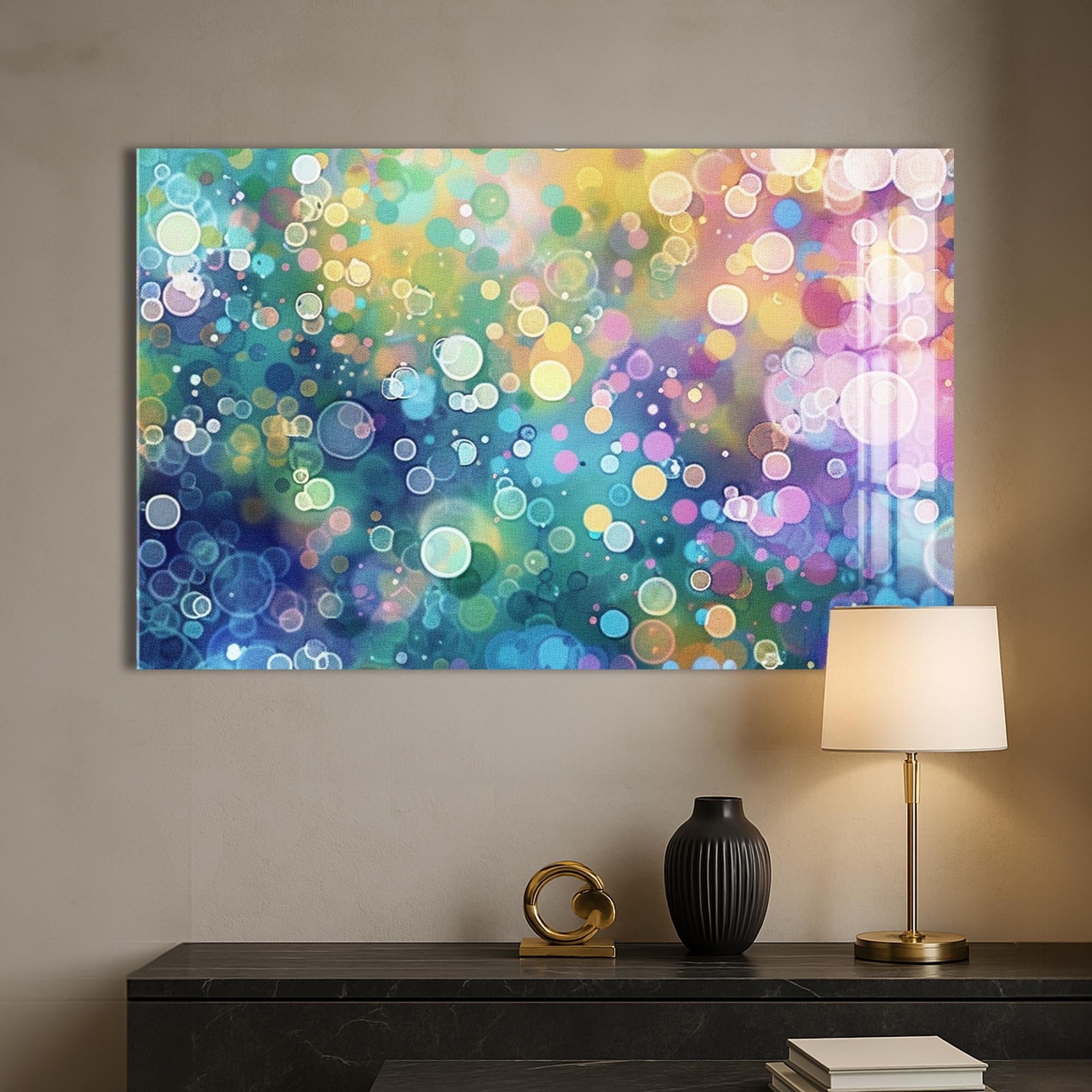 Artronauts Glass Print Bubble Dreamscape – Abstract Tempered Glass Wall Art