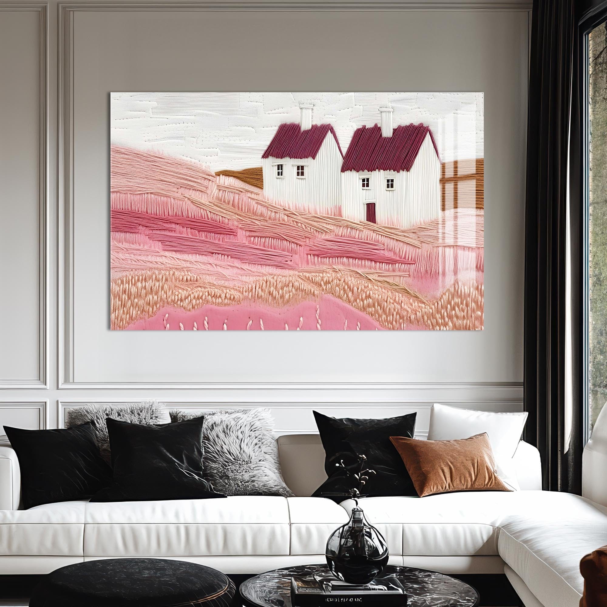 Artronauts Glass Print Countryside Whispers – Abstract Tempered Glass Wall Art