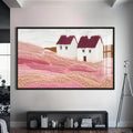 Artronauts Glass Print S | 72x46 cm | 28.3"x18.1" / Black Countryside Whispers – Abstract Tempered Glass Wall Art
