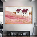Artronauts Glass Print S | 72x46 cm | 28.3"x18.1" / Gold Countryside Whispers – Abstract Tempered Glass Wall Art