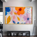 Artronauts Glass Print S | 72x46 cm | 28.3"x18.1" / Gold Floral Joy – Abstract Tempered Glass Wall Art