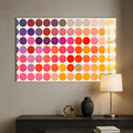 Artronauts Glass Print Colour Dot Grid- Abstract Tempered Glass Wall Art