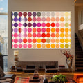 Artronauts Glass Print Colour Dot Grid- Abstract Tempered Glass Wall Art