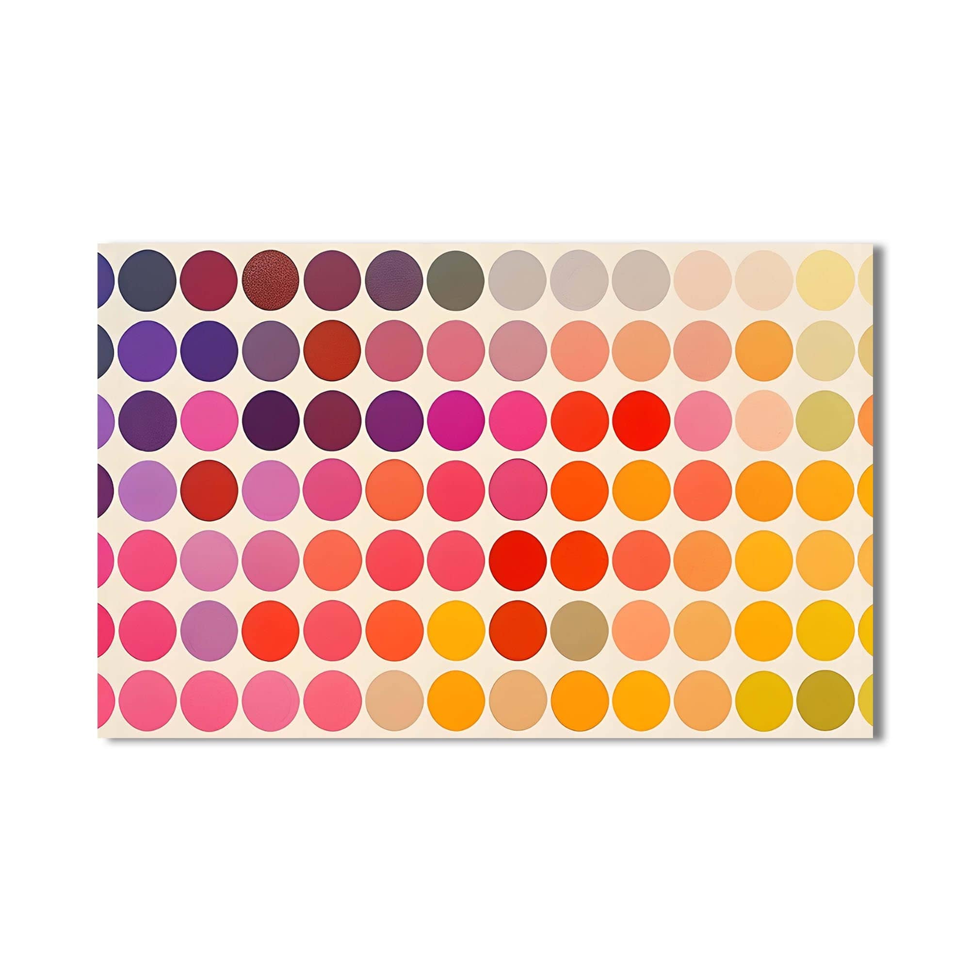 Artronauts Glass Print Colour Dot Grid- Abstract Tempered Glass Wall Art