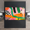 Artronauts Glass Print Bold Jungle Abstract-Abstract Tempered Glass Wall Art