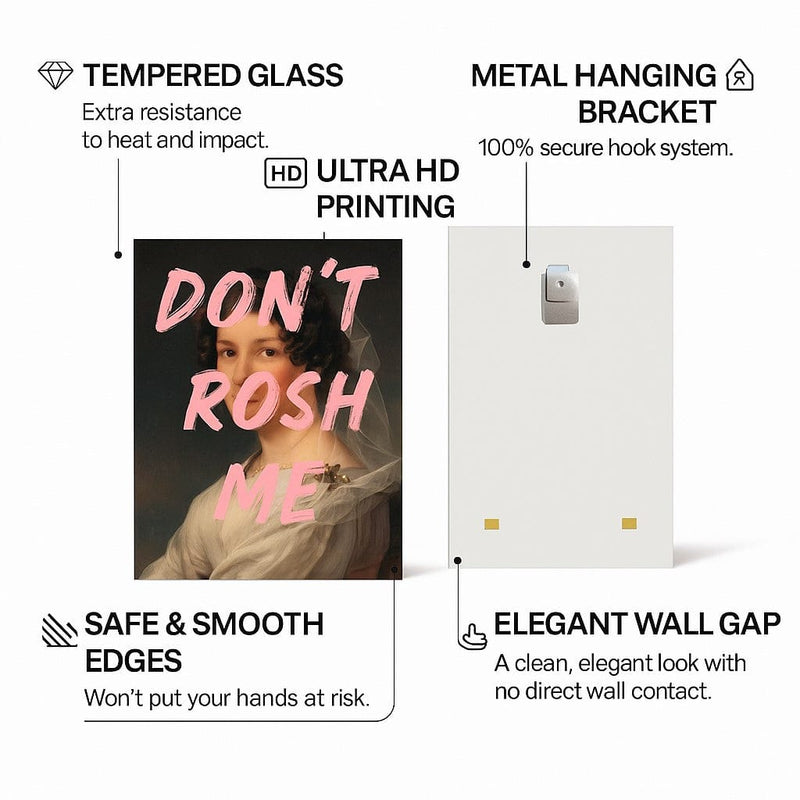 Artronauts Glass Print Don't Rush Me - Tempered Glass Wall Art