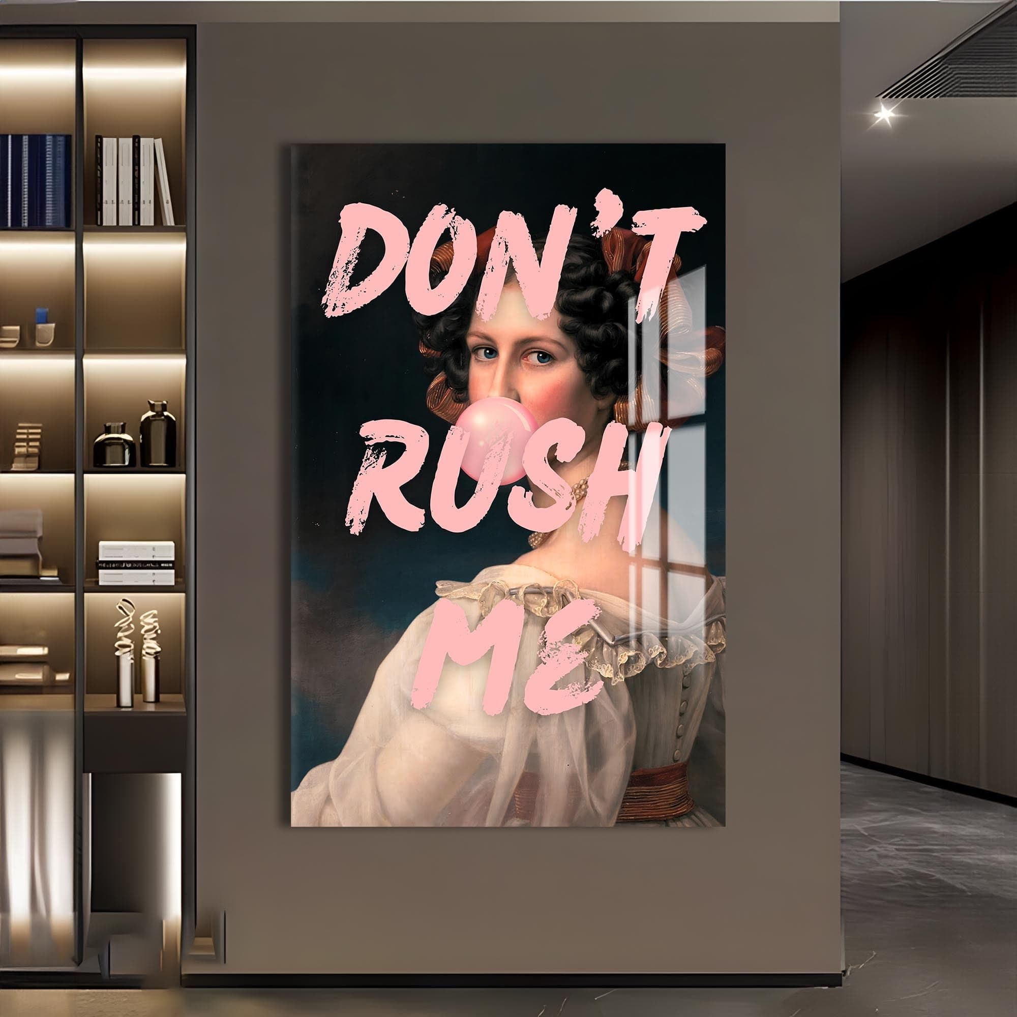 Artronauts Glass Print Don't Rush Me - Tempered Glass Wall Art