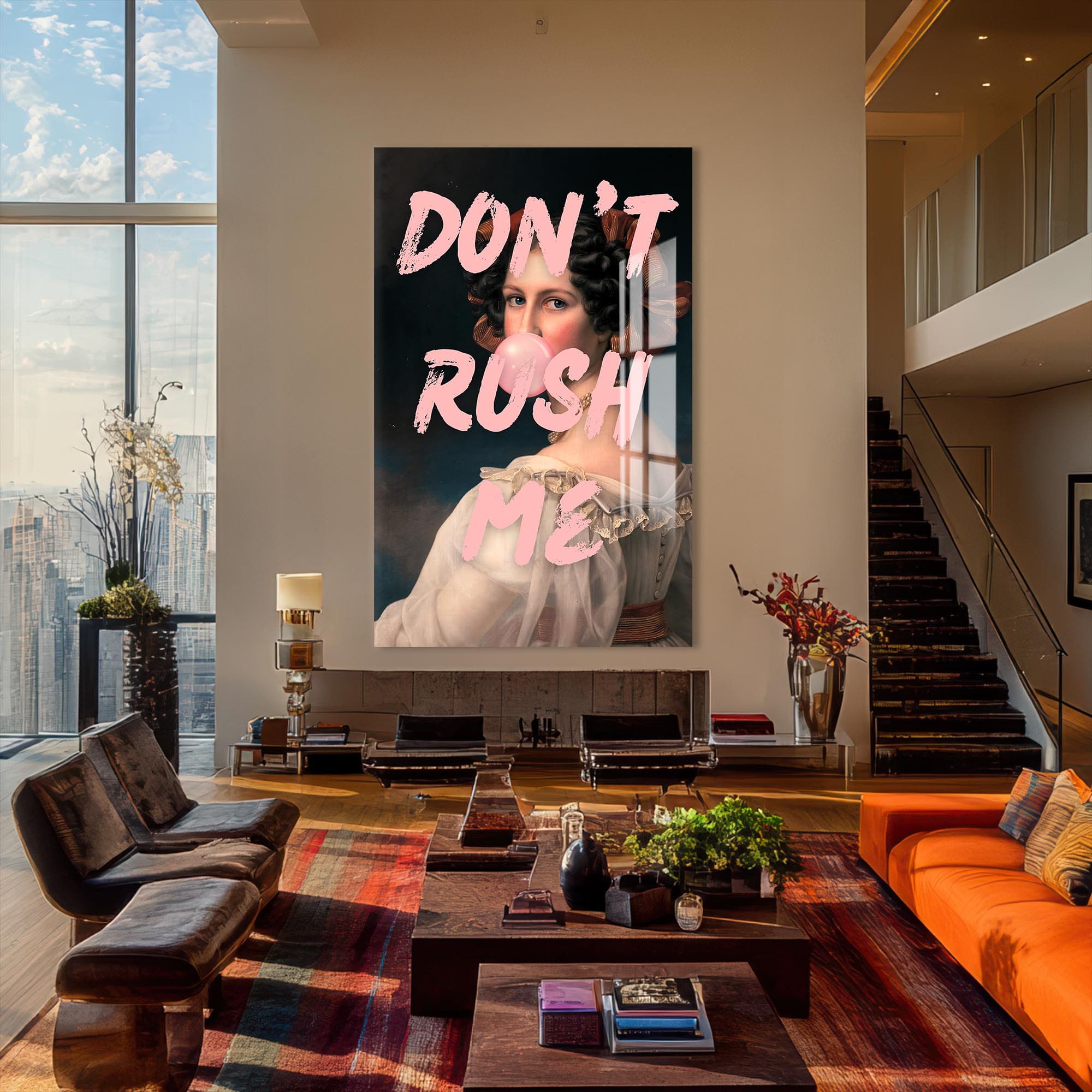 Artronauts Glass Print Don't Rush Me - Tempered Glass Wall Art