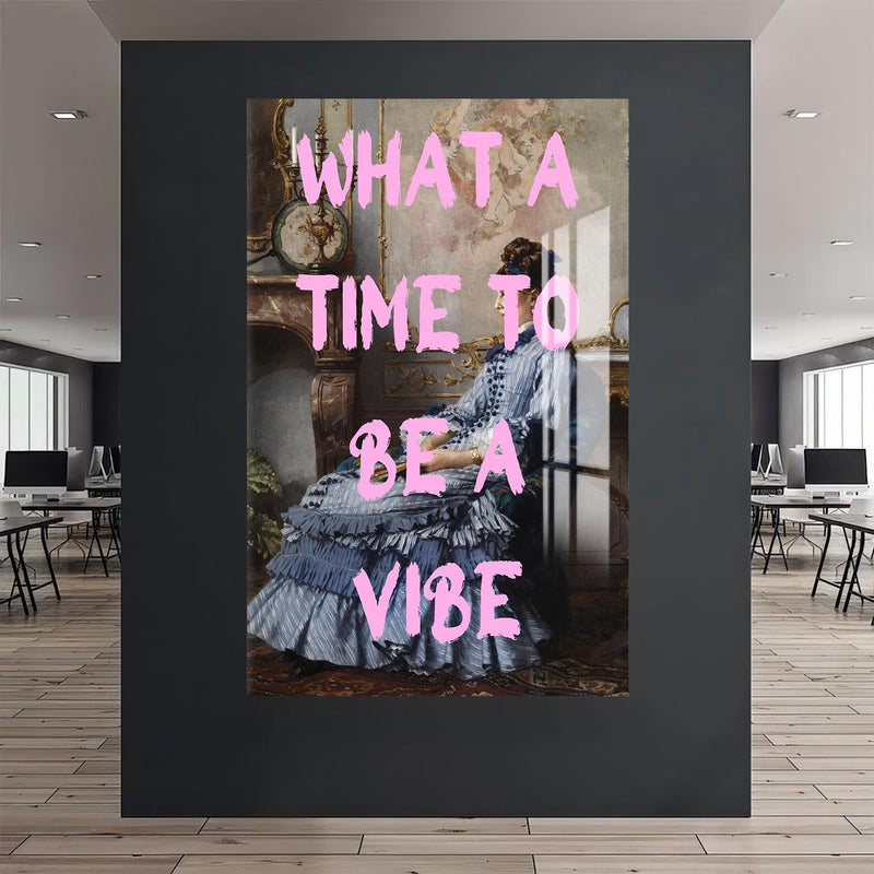Artronauts Glass Print What A Vibe - Tempered Glass Wall Art