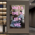 Artronauts Glass Print What A Vibe - Tempered Glass Wall Art