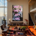 Artronauts Glass Print What A Vibe - Tempered Glass Wall Art