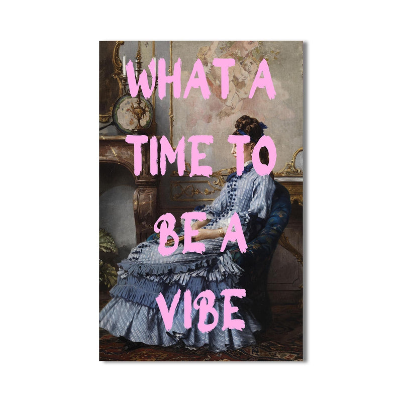 Artronauts Glass Print What A Vibe - Tempered Glass Wall Art