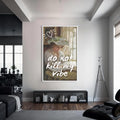 Artronauts Glass Print S | 72x46 cm | 28.3"x18.1" / White Do Not Kill My Vibe - Tempered Glass Wall Art